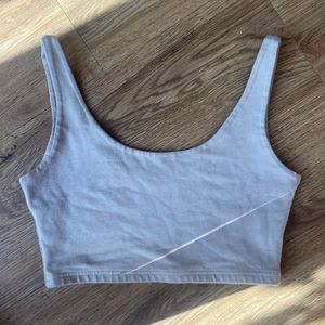 GREY/BEIGE PRINCESS POLLY CROP TOP